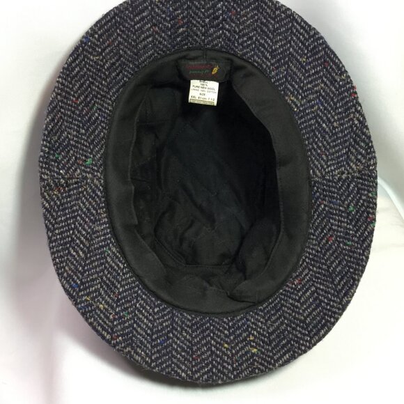 Hatman of Ireland Castlebar Walking 100% Wool Donegal Tweed Men's Hat 7 1/2 XXL - Picture 8 of 9
